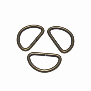 Metalen D Ring 25mm Bronskleur 5 Stuks