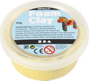 Foam Clay Geel Metallic 35 Gr