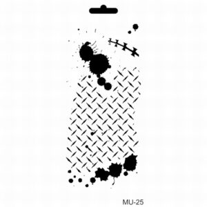 Cadence Mixed Media Stencil Mu25 10x25 Cm Metaal