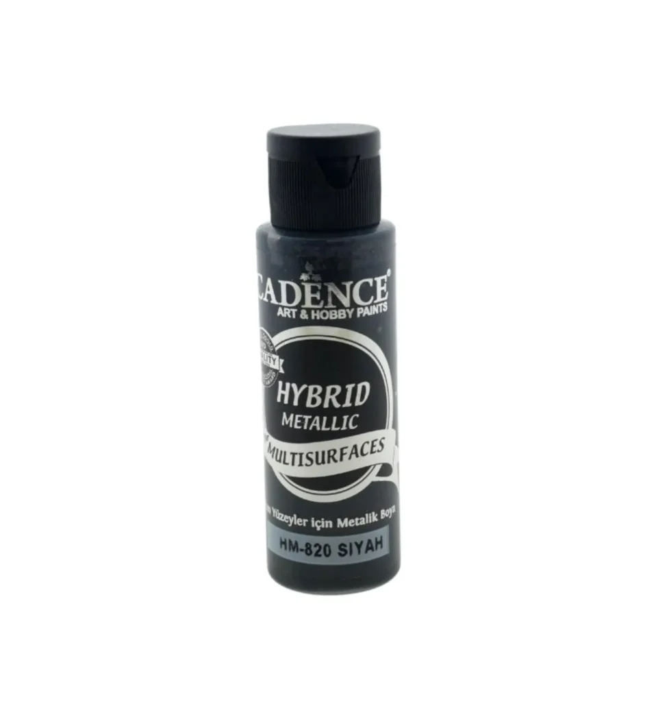 Cadence Hybrid Acrylverf Metallic 70 Ml Black