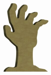 Gomille Mdf Figuur Zombie Hand 10x17cm
