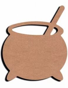 Gomille Mdf Figuur Heksenketel 15 Cm