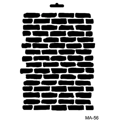 Cadence Mixed Media Stencil Ma56 21x29 Cm Muur