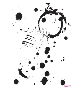 Cadence Mixed Media Stencil Ma72 21x29 Cm Splatter