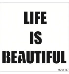 Cadence Home Deco Stencil Hdm 187 25x25 Cm Beautiful Life