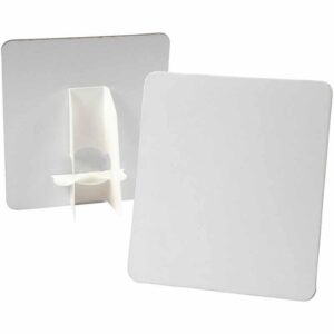 Deco Plaat, Afm 17x19 Cm, Dikte 2 Mm, Wit 5 Stuks