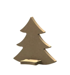 Gomille Mdf Figuur Kerstboom Staand 10 Cm 4 Stuks
