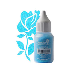 Sparkling Glitter Iridescent Skyblue