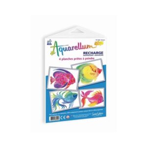 Aquarellum – Sentosphère – Navulling Vissen 18x25cm - Foamtastic Crafts