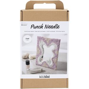 Hobbyset Punch Needle - Spiegel - pastelkleuren