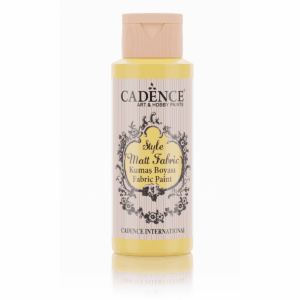 Cadence Style Mat textiel verf Vanille Geel F604 – 59ml - Foamtastic Crafts