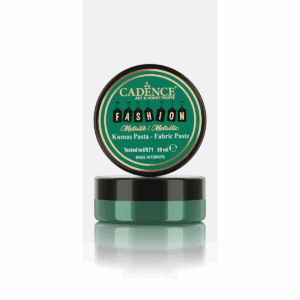 Cadence Fashion Textiel Metallic Relief Pasta Groen
