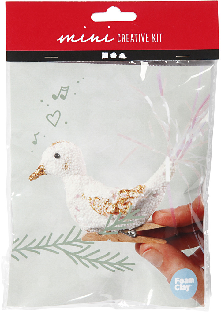 Mini Creative Kit Kerst Vogel Clip On