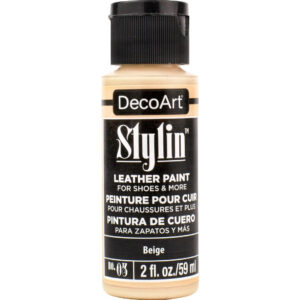 DecoArt Stylin Leather Paint - Beige - 59 ml