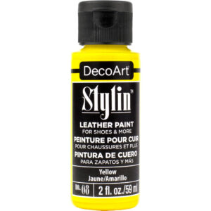 DecoArt Stylin Leather Paint - Yellow - 59 ml