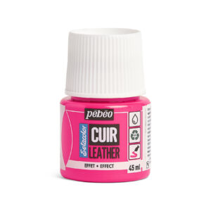 Pebeo Setacolor Leather Fluorescent Pink 45 Ml