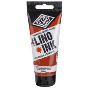 EssDee Block Printing Inkt  – 100ml – BURNT SIENNA - Foamtastic Crafts