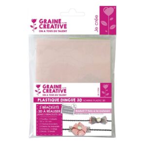 GC Krimpfolie Set 3D Armbanden Roze Transparant - Foamtastic Crafts