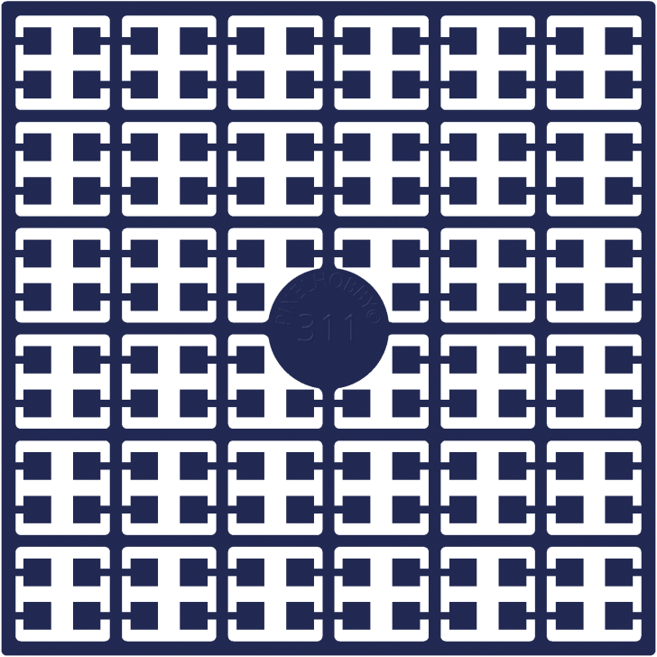 Pixelmatje 311 Koningsblauw Heel Donker