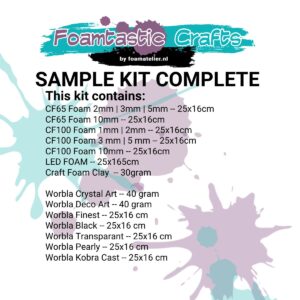 Foamtastic Sample Kit Complete Worbla & Foam