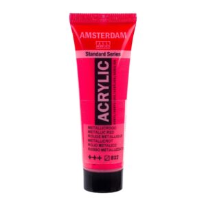 Amsterdam Acrylverf 20 Ml Metallic Rood 832