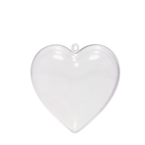 Transparante Hart 6 Cm 3 Stuks