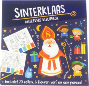 Waterverfblok Sinterklaas 20x20 Cm 20 Vel