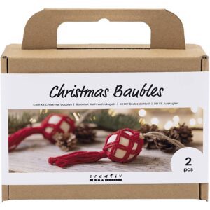 Hobbyset Kerstballen Macramé Kerstrood
