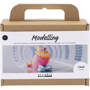 Mini Hobbyset Boetseren Monster Freddy Neon Roze