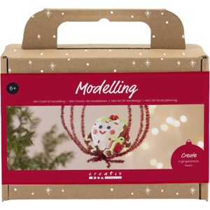 Mini Hobbyset Boetseren Hartvormig Kerstfiguur Diverse Kleuren