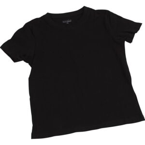 T Shirt B: 40 Cm Afm 7 8 Jaar Ronde Hals 145 Gr Zwart