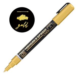 Zig Cartoonist Mangaka Opaque Liner, Gold