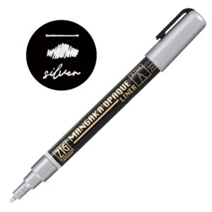 Zig Cartoonist Mangaka Opaque Liner, Silver