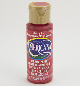 Americana Acrylics 59ml, Cherry Red