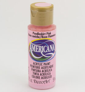 Americana Acrylics 59ml, Poodleskirt Pink