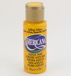 Americana Acrylics 59ml, Saffron Yellow