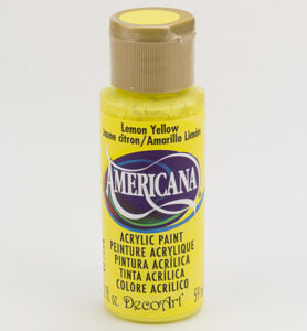Americana Acrylics 59ml, Lemon Yellow (transparent)