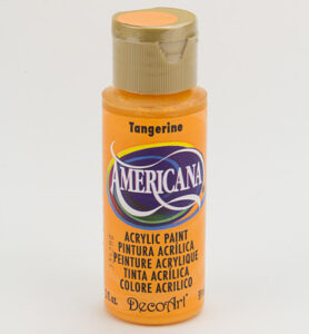 Americana Acrylics 59ml, Tangerine (transparent)