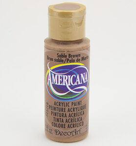 Americana Acrylics 59ml, Sable Brown