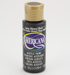 Americana Acrylics 59ml, Lamp (Ebony) Black