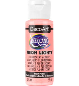 Americana Acrylics 59ml, Neon Lights Peach Punch
