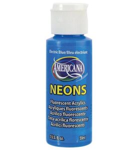 Americana Acrylics 59ml, Neon Electric Blue