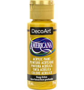 Americana Acrylics 59ml, Deep Ochre