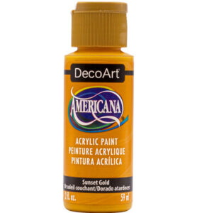 Americana Acrylics 59ml, Sunset Gold