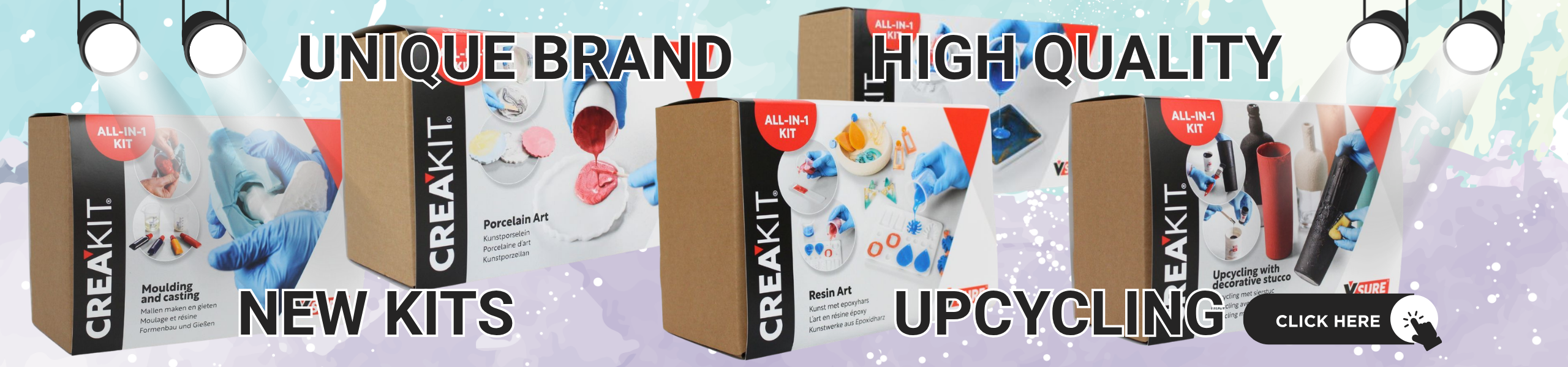 Start direct met jouw volgende creatieve project – kies jouw CREAKIT en ga aan de slag.