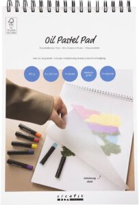 Papierblok Voor Oliepastels A4 Wit 300 Gr 15 Vel