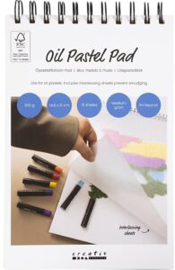 Papierblok Voor Oliepastels A5 Wit 300 Gr 15 Vel