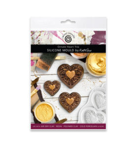 Kate Sue Design | Silicone Mould | Ornate Heart Trio
