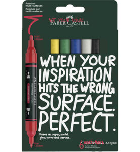 Acrylmarker Faber Castell Multimark – Basic kartonetui - Foamtastic Crafts
