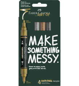 Acrylmarker Faber Castell Multimark – Metallic kartonetui - Foamtastic Crafts
